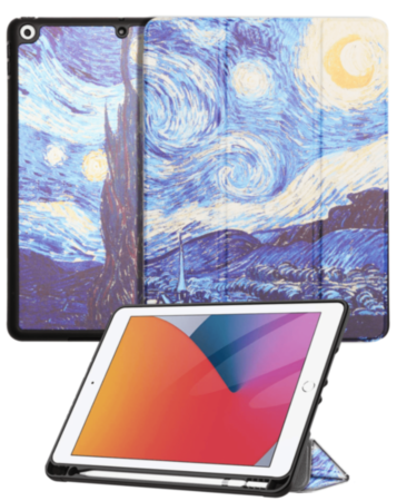 Old Style Notebook Design Case - Starry Night for iPad 10.2" (7th / 8th / 9th) / Air 3 / Pro 10.5 (Only Ground Shipping)