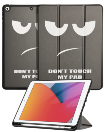 Old Style Notebook Design Case - Don't Touch for iPad 10.2" (7th / 8th / 9th) / Air 3 / Pro 10.5 (Only Ground Shipping)