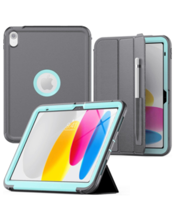 Full Body Protective Case - GRAYBLUE for iPad 10 2022 (10.9") / iPad 11 (A16) (Only Ground Shipping)