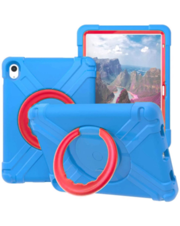 Shockproof Circle Stand Case - BLUE for iPad 10 2022 (10.9") / iPad 11 (A16) (Only Ground Shipping)