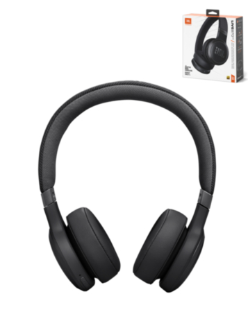 JBL Live 670NC Wireless On-Ear Headphones with Adaptive Noise Cancelling (BLACK) (Only Ground Shipping)