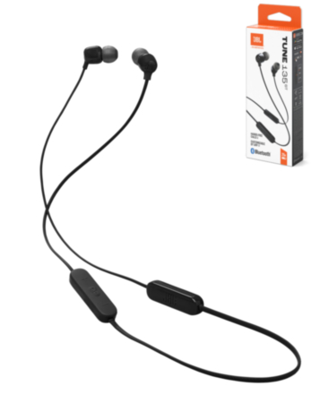 JBL Tune 135BT Wireless Bluetooth In-Ear Headphones (BLACK) (Only Ground Shipping)