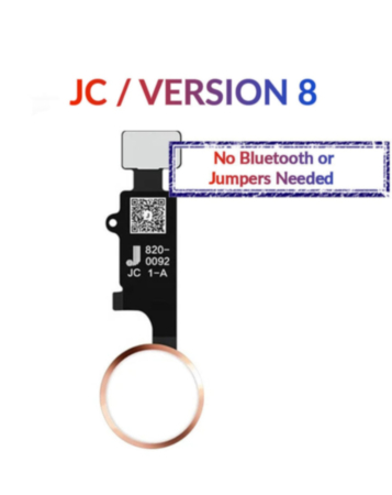 Grab the wholesale deals on the rose gold Home Button solution flex cable for iPhone 8 Plus, 8, SE 2020, 7 Plus, and 7 – JC version 8.