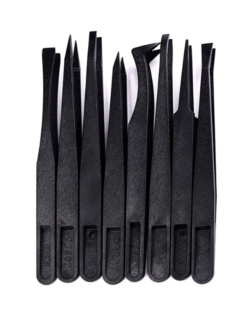 KAIGEXIN Anti-static Plastic Tweezers Set