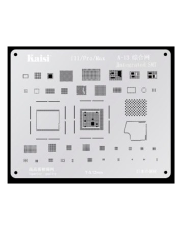 Kaisi A13 2D BGA Reballing Stencil CPU IC Chip Soldering Net for iPhone 11 / 11P / 11PM (A13) (Not Returnable)