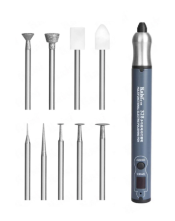 Kaisi 328 Grinding Pen For CPU IC Grinding Cutting Drilling Carving with 9 Drill Bits (Only Ground Shipping)