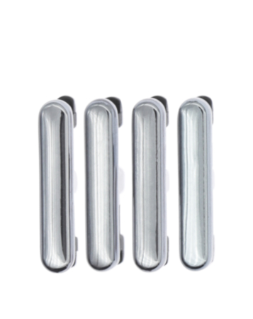 Hard Buttons (Power / Volume) for LG Stylo 6 / K71 (Silver) (4 Piece Set)