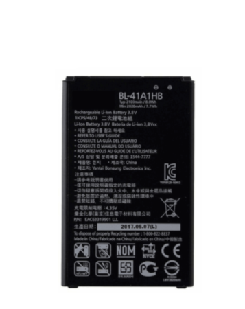 Replacement Battery for LG Tribute (LS660) (LS676) / Optimus F60 (MS395) (BL-41A1H) (Only Ground Shipping)