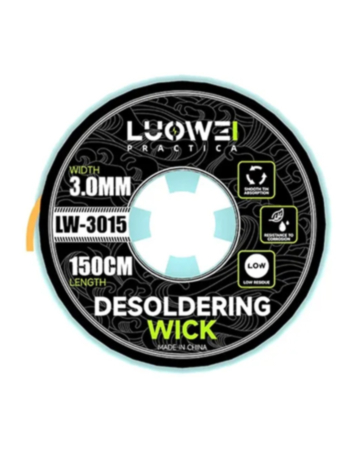 LuoWei 3015 Desoldering Wick 3.0MM (1.5M) (Not Returnable)