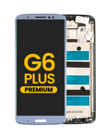 LCD Assembly with Frame for Motorola Moto G6 Plus (XT1926) (BLUE) (Premium)