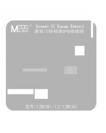MaAnt IC Protection BGA Reballing Stencil for iPhone 12 Mini / 13 / 13 Mini (Not Returnable)