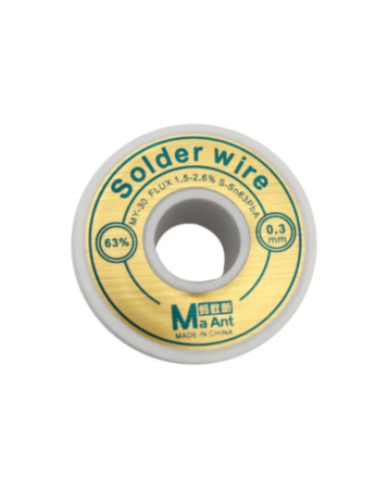 MaAnt High Purity Flux Free Soldering Tin Wire / Contecnt %63 - 0.3mm