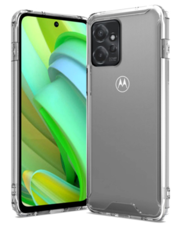 Moto G Power 5G (2023) Hybrid Case with Air Cushion Technology - CLEAR (Only Ground Shipping)