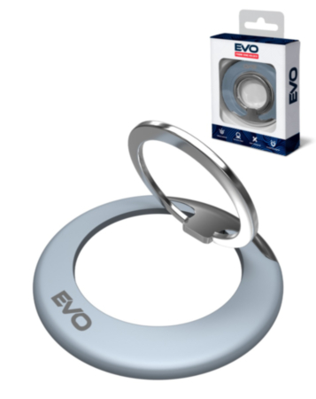 EVO PO1 Magnetic Phone Ring Compatible with Wireless Charging - BLUE (Only Ground Shipping)