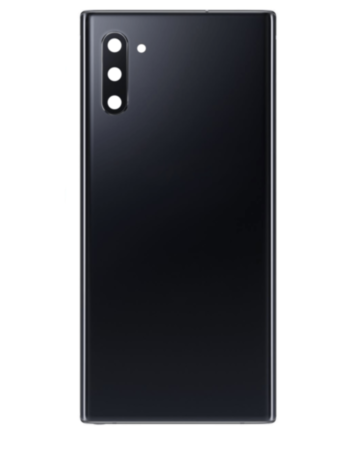 Back Glass with Camera Lens and Adhesive for Galaxy Note 10 (NO LOGO) (AURA BLACK)
