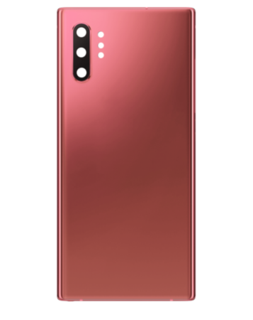 Back Glass with Camera Lens and Adhesive for Galaxy Note 10 Plus (NO LOGO) (AURA PINK)