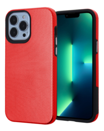 Shock Absorption Protective Dual Layer Case - RED for iPhone 11 (Only Ground Shipping)