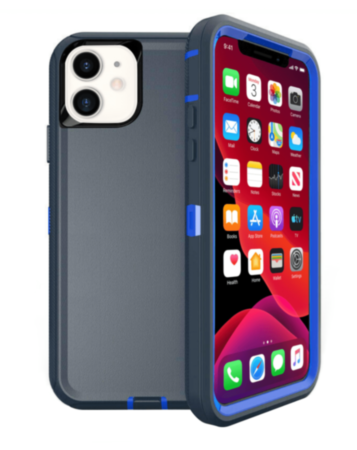 Heavy Duty Case for iPhone 12 / 12 Pro (DARK BLUE) (Only Ground Shipping)