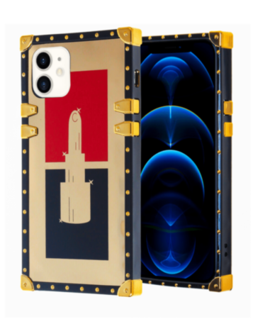 Shiny Lipstick Square Case - Style 2 for iPhone 12 / 12 Pro (Only Ground Shipping)