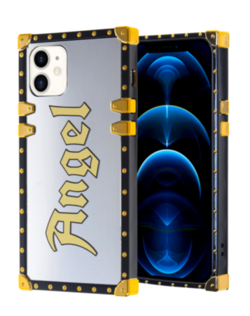 Square Case with Mirror Design - Style 5 for iPhone 12 / 12 Pro (Only Ground Shipping)