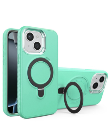 Support Heavy Duty Case with Wireless Charging Kickstand - SKY BLUE for iPhone 12 / 12 Pro (Only Ground Shipping)