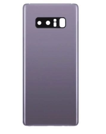 Back Glass with Camera Lens and Adhesive for Galaxy Note 8 (NO LOGO) (ORCHID GRAY)
