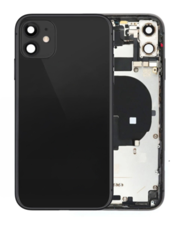 Back Housing Frame with Small Components Pre-Installed for iPhone 11 (BLACK) (OEM Pull A Grade)