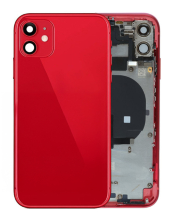 Back Housing Frame with Small Components Pre-Installed for iPhone 11 (RED) (OEM Pull A Grade)