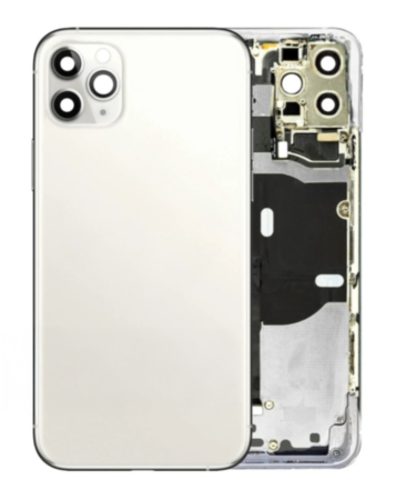Back Housing Frame (SILVER) (OEM Pull A Grade) with Small Components Pre-Installed for iPhone 11 Pro Max