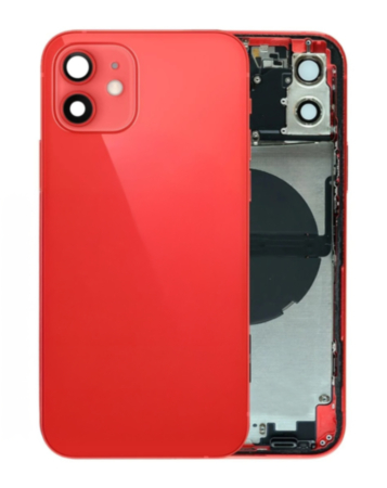 Back Housing Frame with Small Components Pre-Installed for iPhone 12 (RED) (OEM Pull A Grade)