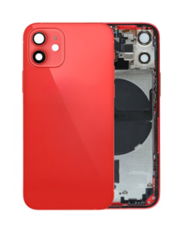 Back Housing Frame with Small Components Pre-Installed for iPhone 12 Mini (RED) (OEM Pull A Grade)