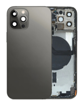 Back Housing Frame with Small Components Pre-Installed for iPhone 12 Pro (GRAPHITE) (OEM Pull A Grade)