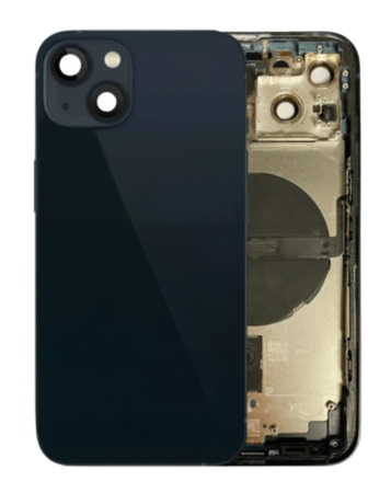 Back Housing Frame with Small Components Pre-Installed for iPhone 13 (MIDNIGHT) (US Version) (OEM Pull A Grade)