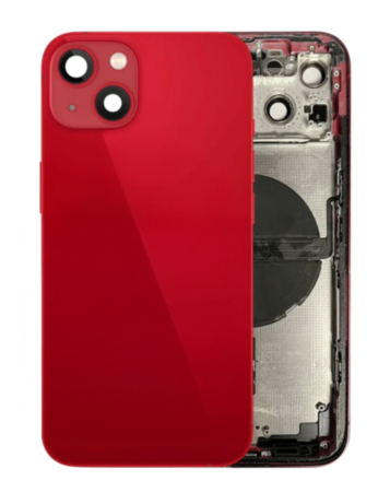 Back Housing Frame with Small Components Pre-Installed for iPhone 13 (RED) (US Version) (OEM Pull A Grade)