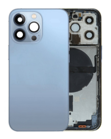 Back Housing Frame with Small Components Pre-Installed for iPhone 13 Pro (SIERRA BLUE) (US Version) (OEM Pull A Grade)