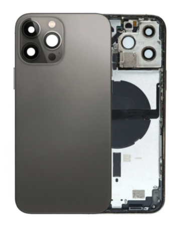 Back Housing Frame (GRAPHITE) (US Version) (OEM Pull A Grade) with Small Components Pre-Installed for iPhone 13 Pro Max