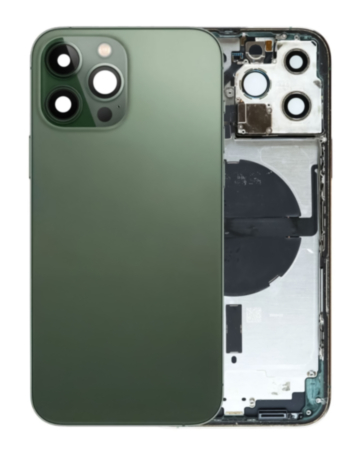Back Housing Frame with Small Components Pre-Installed for iPhone 13 Pro Max (ALPINE GREEN) (US Version) (OEM Pull A Grade)