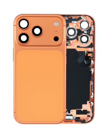 Back Housing Frame with Small Components Pre-Installed for iPhone 17 Pro (COSMIC ORANGE) (US Version) (OEM Pull A Grade)