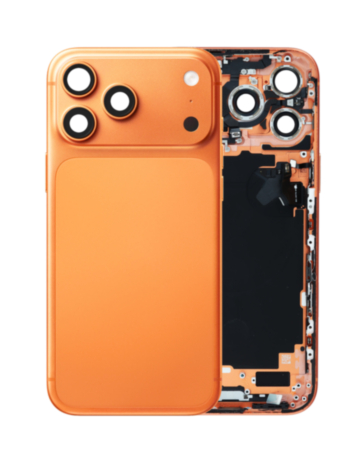 Back Housing Frame with Small Components Pre-Installed for iPhone 17 Pro Max (COSMIC ORANGE) (US Version) (OEM Pull A Grade)