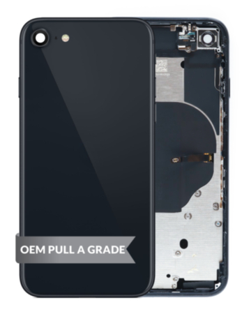 iPhone SE (2020) Back Housing with Small Parts (BLACK) (OEM Pull A Grade)