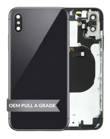 Back Housing Frame with Small Components Pre-Installed for iPhone X (SPACE GRAY) (OEM Pull A Grade)
