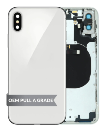Back Housing Frame with Small Components Pre-Installed for iPhone X (SILVER) (OEM Pull A Grade)