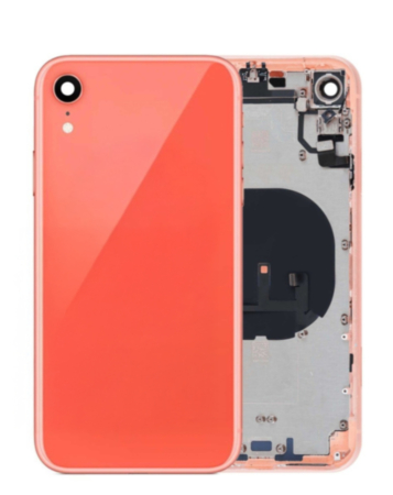 Back Housing Frame with Small Components Pre-Installed for iPhone XR (CORAL) (OEM Pull A Grade)