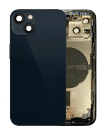 Back Housing Frame with Small Components Pre-Installed for iPhone 13 (MIDNIGHT) (US Version) (OEM Pull B Grade)