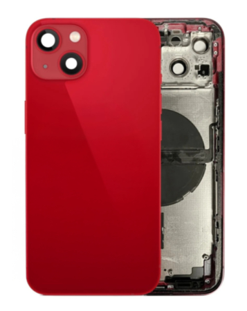 Back Housing Frame with Small Components Pre-Installed for iPhone 13 (RED) (US Version) (OEM Pull B Grade)