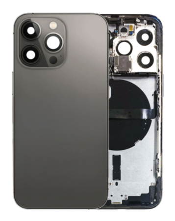 Housing Frame with Small Parts Pre-Installed for iPhone 13 Pro (BLACK) (International) (OEM Pull B Grade)
