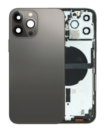 Housing Frame (BLACK) (International) (OEM Pull B Grade) Small Parts Pre-Installed for iPhone 13 Pro Max