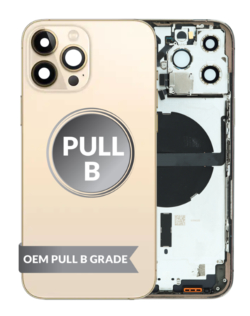 Housing Frame with Small Parts Pre-Installed for iPhone 13 Pro Max (GOLD) (International) (OEM Pull B Grade)