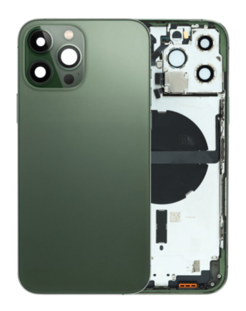 Housing Frame (GREEN) (International) (OEM Pull B Grade) Small Parts Pre-Installed for iPhone 13 Pro Max