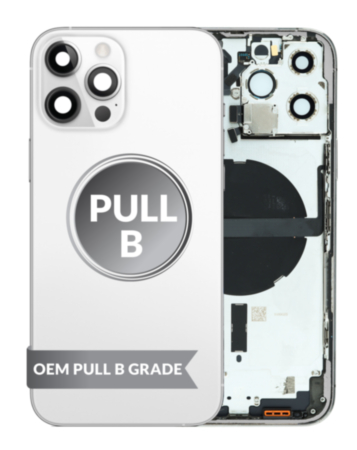 Housing Frame (WHITE) (International) (OEM Pull B Grade) Small Parts Pre-Installed for iPhone 13 Pro Max